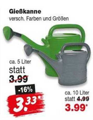 Gießkanne versch. Farben und Größen