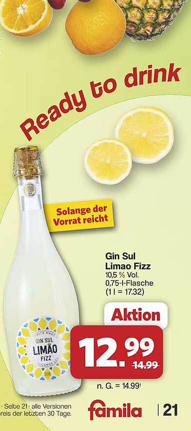Gin Sul Limao Fizz