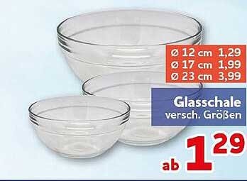 Glasschale versch. Größen