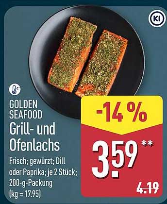 GOLDEN SEAFOOD Grill- und Ofenlachs