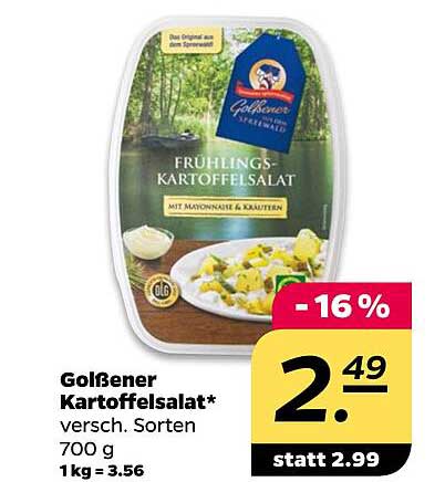 Goldener Kartoffelsalat* versch. Sorten 700 g