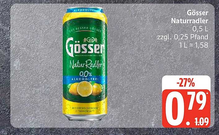 Gösser Naturradler 0,5 L