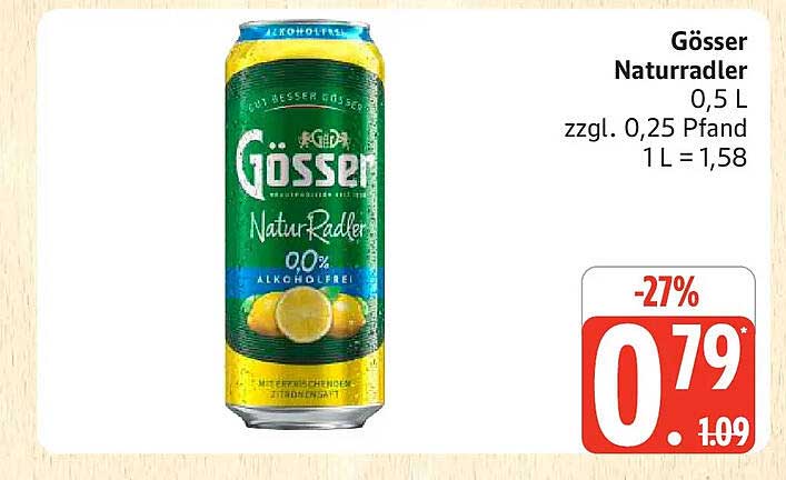 Gösser Naturradler 0,5 L