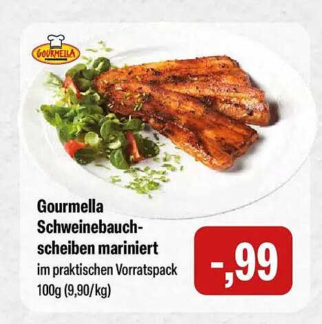 Gourmella Schweinebauchscheiben mariniert