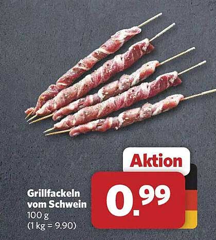 Grillfackeln vom Schwein