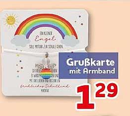 Grußkarte mit Armband