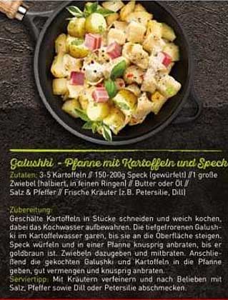Gulaschki - Pfanne mit Kartoffeln und Speck