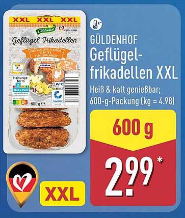 GÜLDENHOF Geflügel-frikadellen XXL