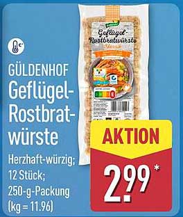 GÜLDENHOF Geflügel-Rostbratwürste