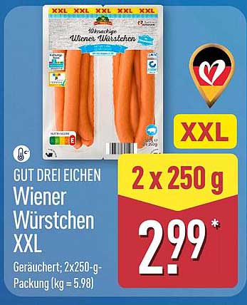 GUT DREI EICHEN Wiener Würstchen XXL