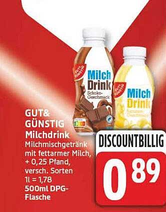 GUT & GÜNSTIG Milchdrink