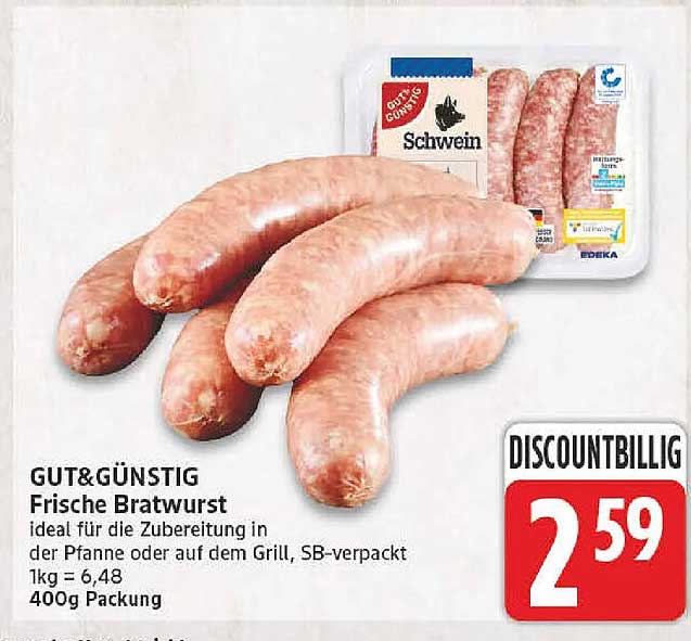 GUT&GÜNSTIG Frische Bratwurst