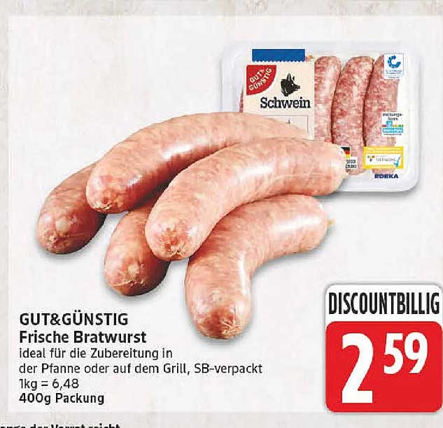 GUT&GÜNSTIG Frische Bratwurst