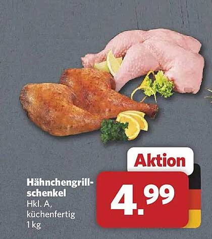 Hähnchengrill-schenkel Hkl. A, küchenfertig 1 kg