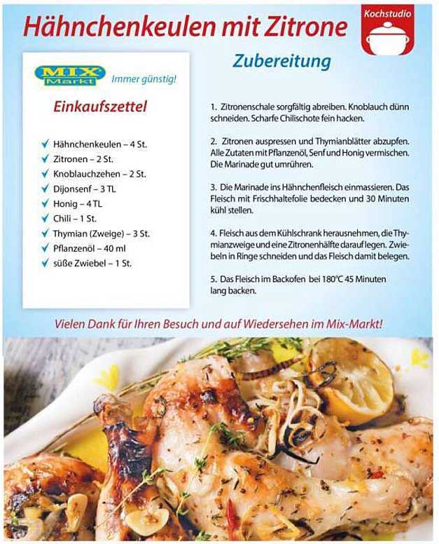 Hähnchenkeulen mit Zitrone