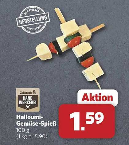 Halloumi-Gemüse-Spieß