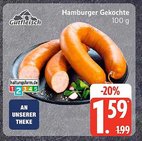 Hamburger Gekochte 100 g