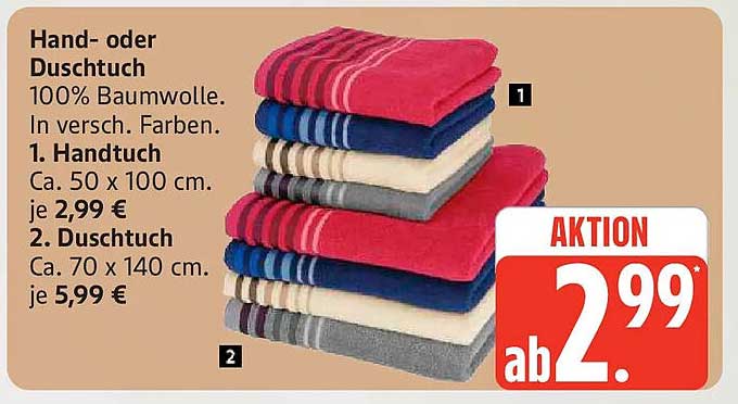 Hand- oder Duschtuch
