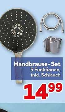 Handbrause-Set 5 Funktionen inkl. Schlauch