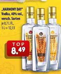 HARMONY DAY Vodka, 40% vol., versch. Sorten je 0,7 l Fl.