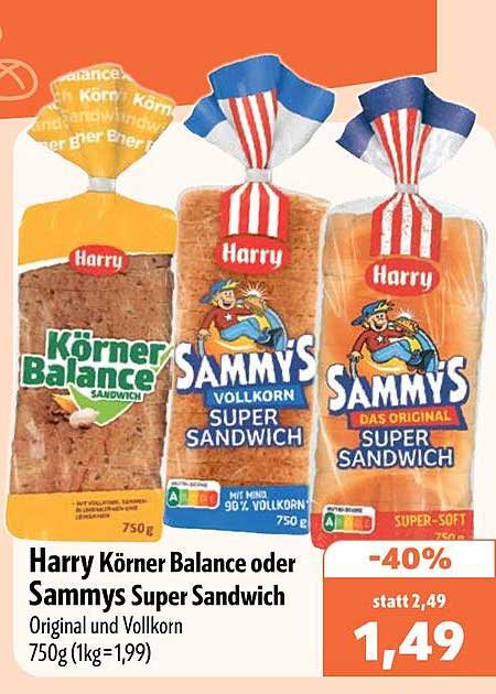 Harry Körner Balance oder Sammys Super Sandwich