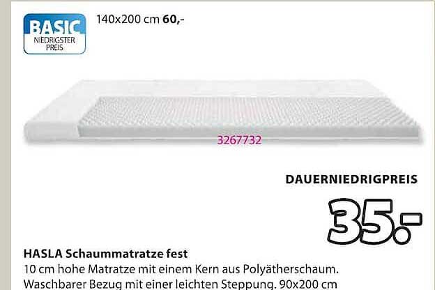HASLA Schaumematratze fest