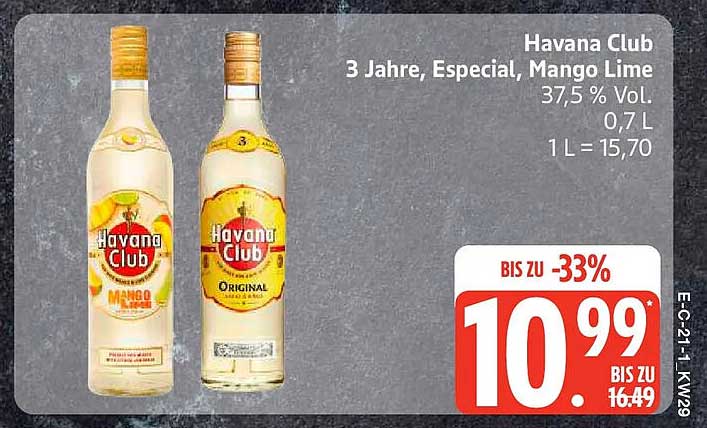 Havana Club 3 Jahre, Especial, Mango Lime