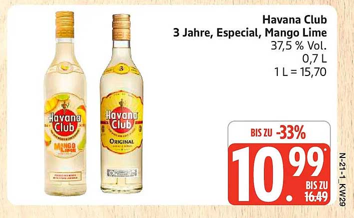 Havana Club 3 Jahre, Especial, Mango Lime