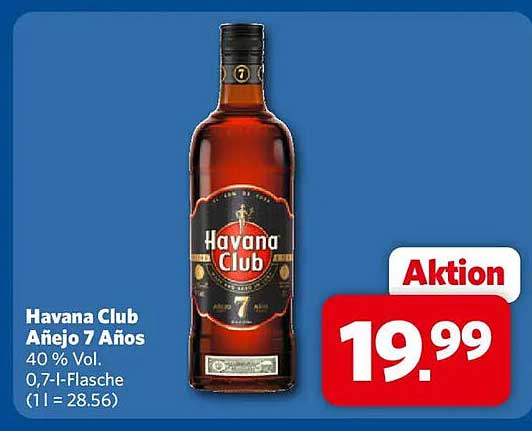 Havana Club Añejo 7 Años 40 % Vol. 0,7 l-Flasche