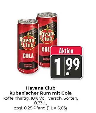 Havana Club kubanischer Rum mit Cola