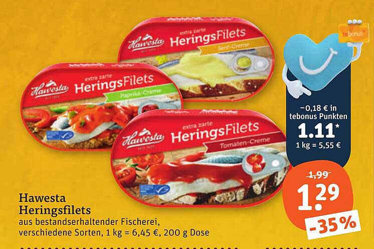 Hawesta Heringsfilets