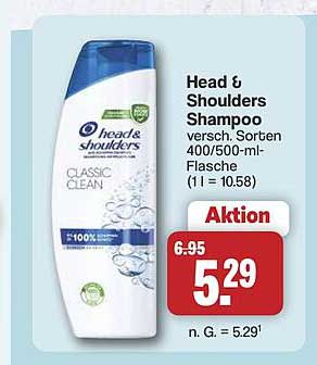 Head & Shoulders Shampoo versch. Sorten 400/500-ml-Flasche (1 l = 10.58)