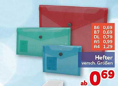Hefter versch. Größen