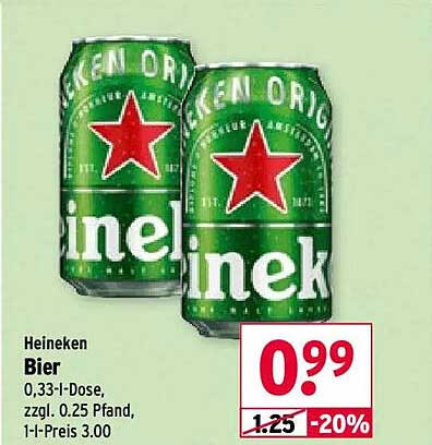 Heineken Bier