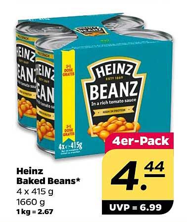 Heinz Baked Beans* 4 x 415 g