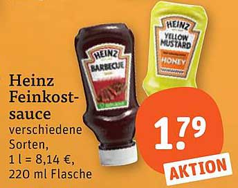 Heinz Feinkost-sauce verschiedene Sorten, 1 l = 8,14 €, 220 ml Flasche