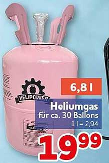 Heliumgas für ca. 30 Ballons