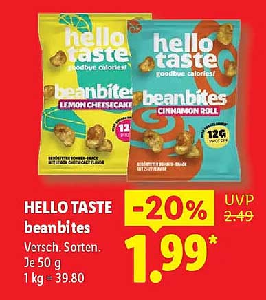 HELLO TASTE beanbites