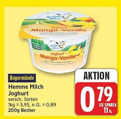 Hemme Milch Joghurt versch. Sorten 200g Becher