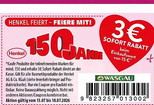 HENKEL FEIERT – FEIERE MIT! 150 JAHRE