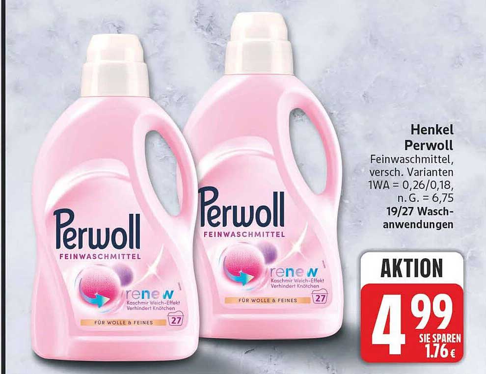 Henkel Perwoll Feinwaschmittel, versch. Varianten