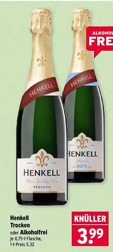 Henkell Trocken oder Alkoholfrei