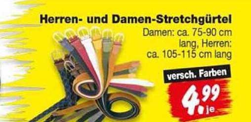 Herren- und Damen-Stretchgürtel