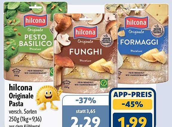hilcona Originale Pasta versch. Sorten 250g (1kg=9,16)