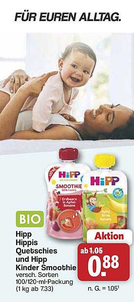 Hipp Hippis Quetschies und Hipp Kinder Smoothie