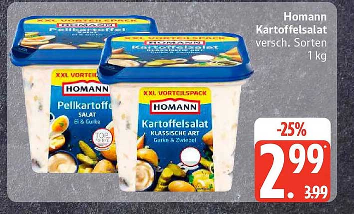 Homann Kartoffelsalat versch. Sorten 1 kg