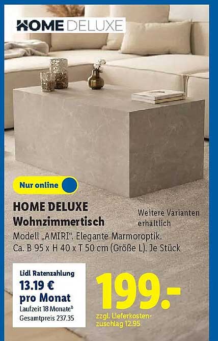 HOME DELUXE Wohnzimmertisch