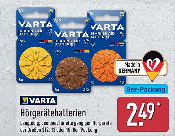 Hörgerätebatterien