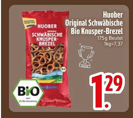 Huober Original Schwäbische Bio Knusper-Brezel