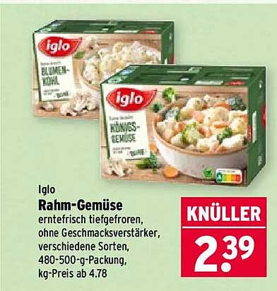Iglo Rahm-Gemüse